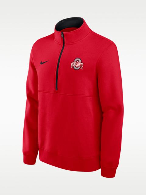 Nike Ohio State Primetime Primary Logo Men's Nike College 1/2-Zip Crew