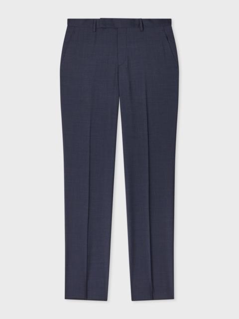 Paul Smith Navy Houndstooth Wool Trousers