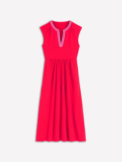 BODEN May Jersey Midi Dress-Poppy Red