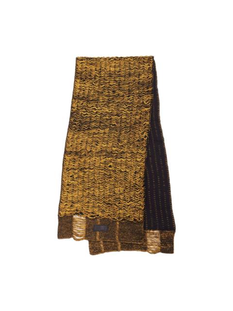 MM6 Maison Margiela textured knit scarf