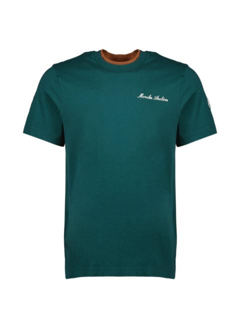 Moncler logo-embroidered T-shirt