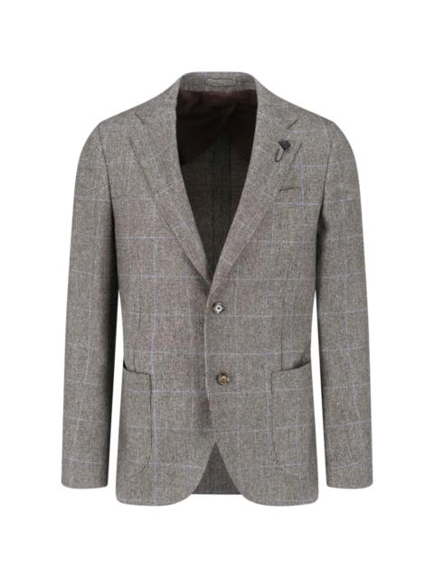 LARDINI SINGLE-BREASTED WOOL BLAZER