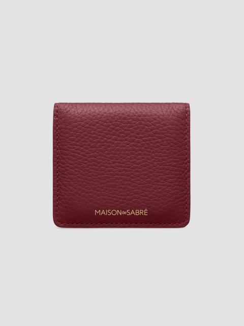 MAISON de SABRÉ Leather Compact Mirror - Plum Sky
