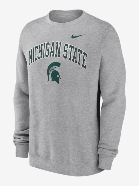 Nike Michigan State Arch Men's Nike College Pullover Crew