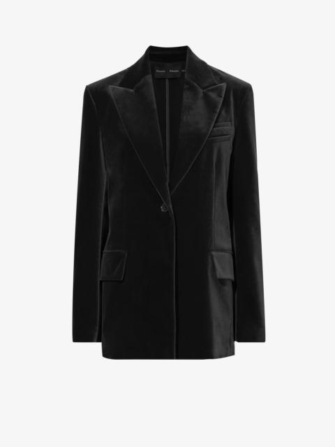 Proenza Schouler Nico Tuxedo Jacket in Velvet Suiting