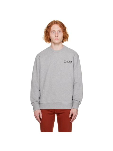 ZEGNA Gray Bonded Sweatshirt