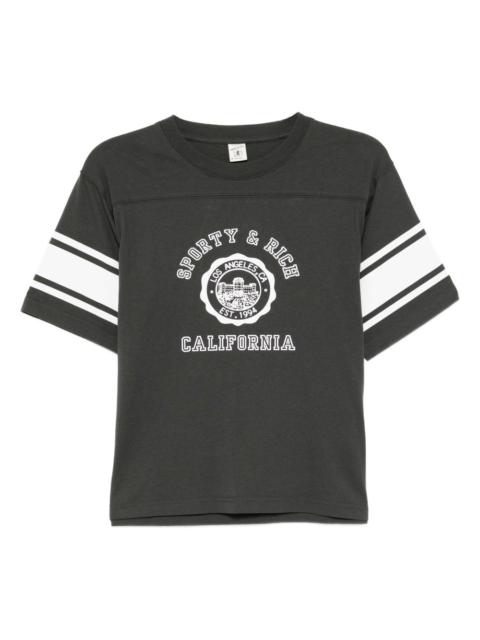 Sporty & Rich logo-print T-shirt