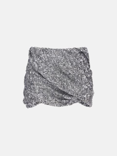 THE ATTICO SILVER MINI SKIRT FOR WOMEN | miinto | REVERSIBLE