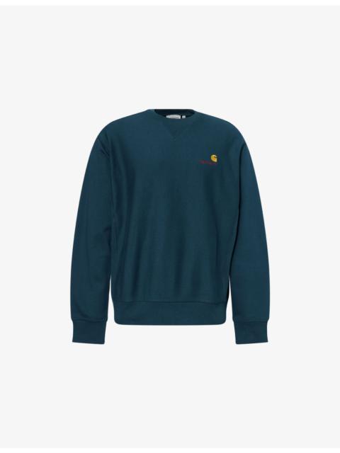 Carhartt American Script Logo-Embroidered Cotton Sweatshirt