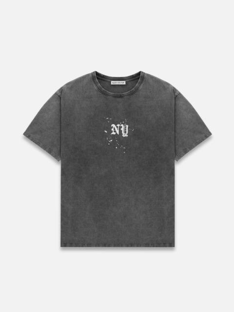 DUKE + DEXTER NY Paint Splatter Washed Grey T-Shirt