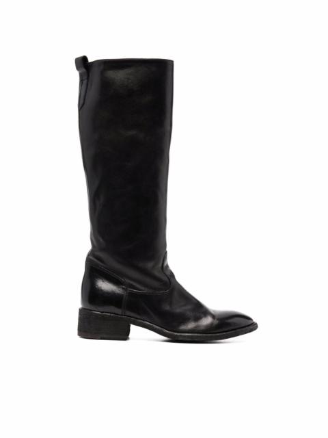 OFFICINE CREATIVE knee-length leather boots