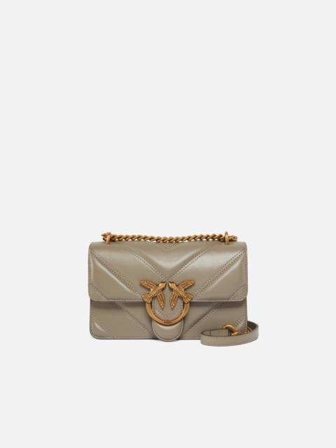 PINKO LOVE BAG ONE SMALL HANDBAG IN LEATHER