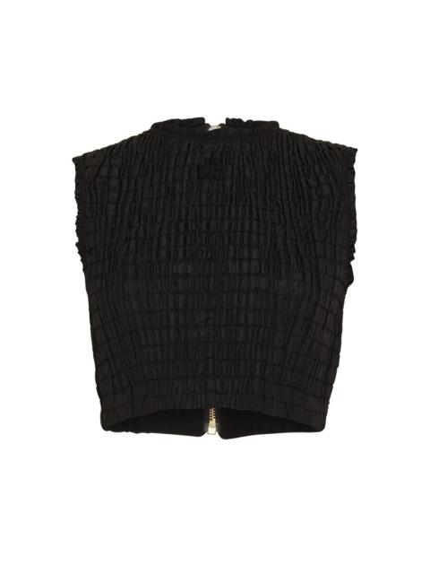 PATOU smock-detail 작물 탑