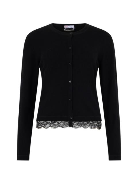 Valentino lace-detail cardigan