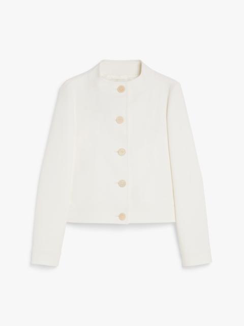 Max Mara LAMINE Wool canvas cropped jacket
