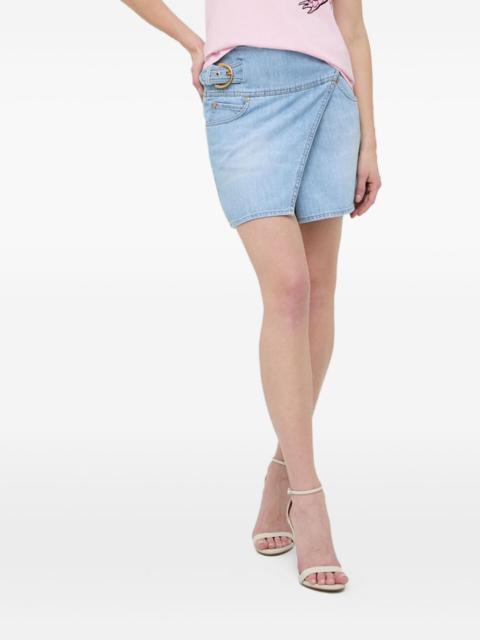 PINKO belted mini skirt