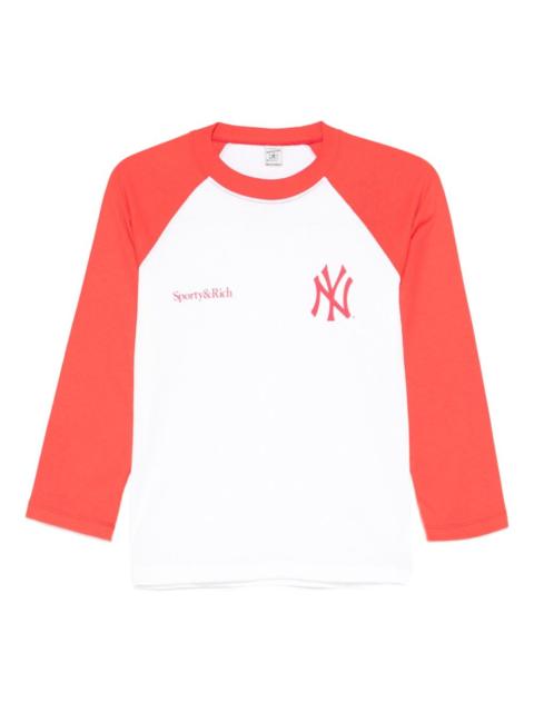 Sporty & Rich Yankees Serif T-shirt