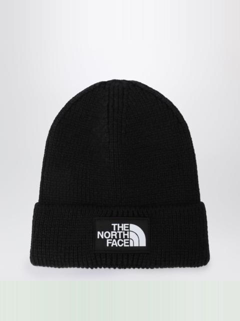 The North Face Black beanie with logo patch