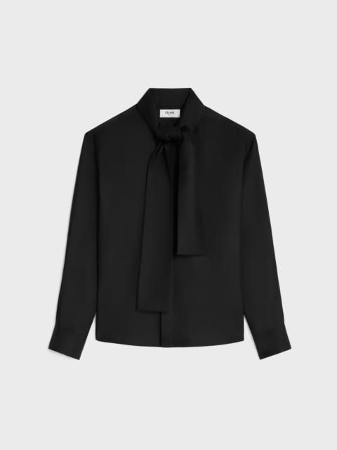 CELINE lavalliere shirt IN silk twill