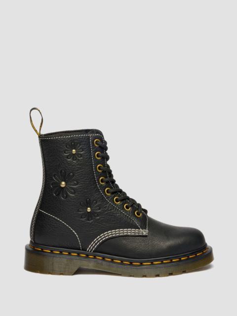 Dr. Martens 1460 Pascal Flower Grizzly Leather Boots