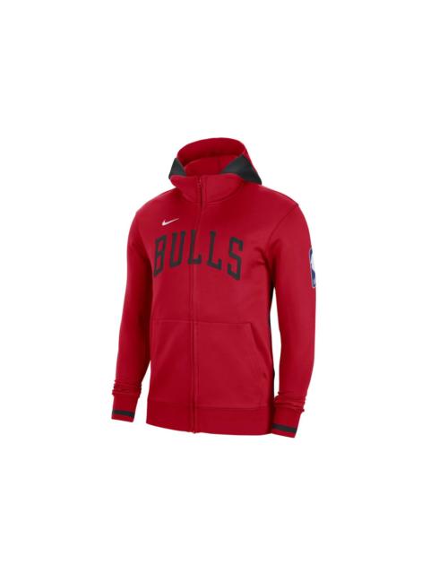 Nike NBA Chicago Bulls Showtime Dri-Fit Full-Zip Hoodie Red