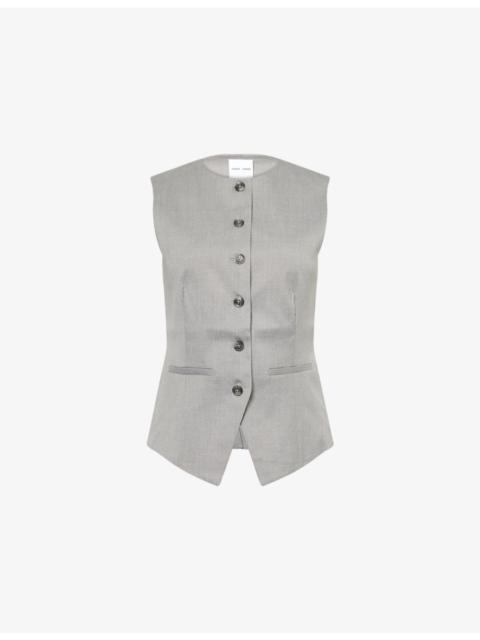 SAMSØE SAMSØE Saruma Round-Neck Stretch-Woven Vest