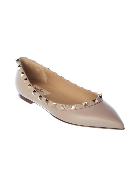 Valentino Valentino Rockstud Leather Flat