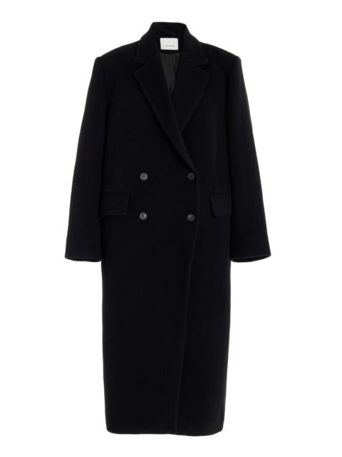 House of Dagmar Tailored Wool-Blend Coat black