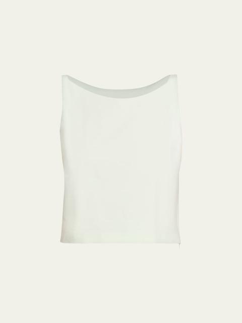 Theory Sleeveless Bateau-Neck Top
