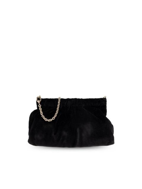 FURLA velvet-finish shoulder bag