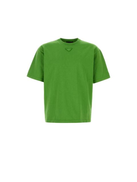 Prada PRADA Grass Green Cotton T-shirt New & Authentic (Men's size