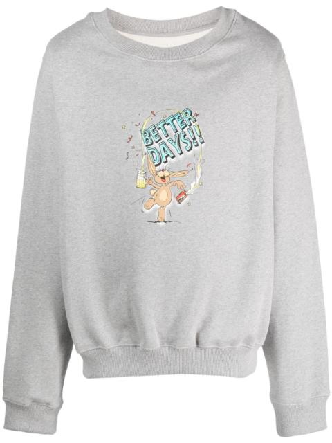 Martine Rose Better Days graphic-print cotton sweatshirt