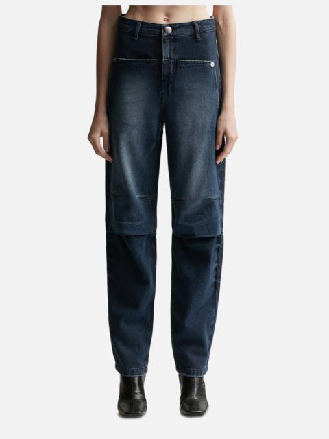 KNEE TUCK DENIM PANTS