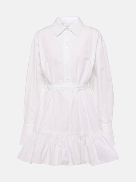 PATOU Ruffled cotton shirt dress