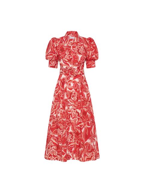 REBECCA VALLANCE Alloure Midi Dress