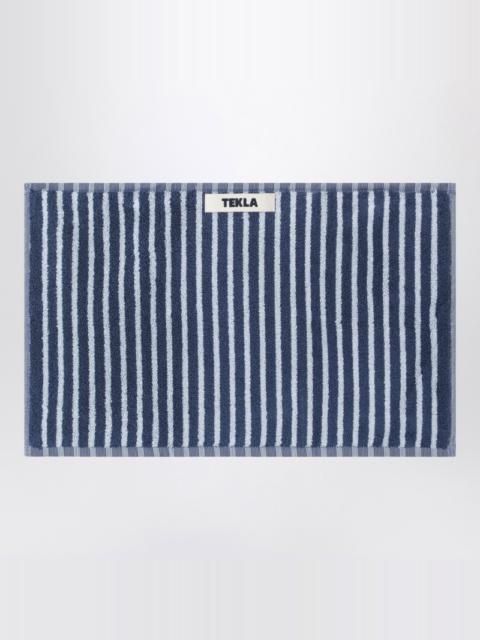 Striped blue guest towel 30x50 cm
