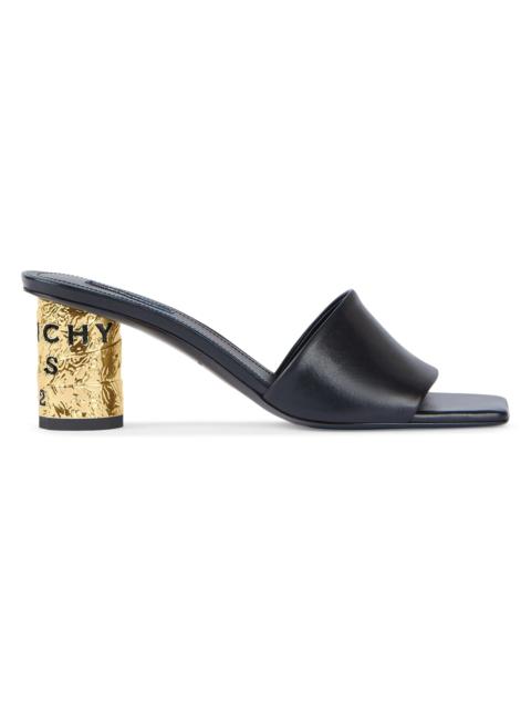 Givenchy Women's Tape Heeled Mules in Leather - Black