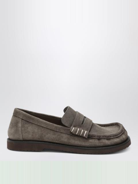 JW Anderson Taupe suede loafers