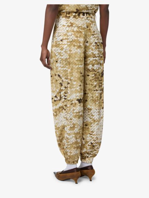 Moschino PRINTED CREPE DE CHINE PANTS