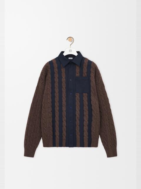 Loewe Hybrid shirt in cotton and wool