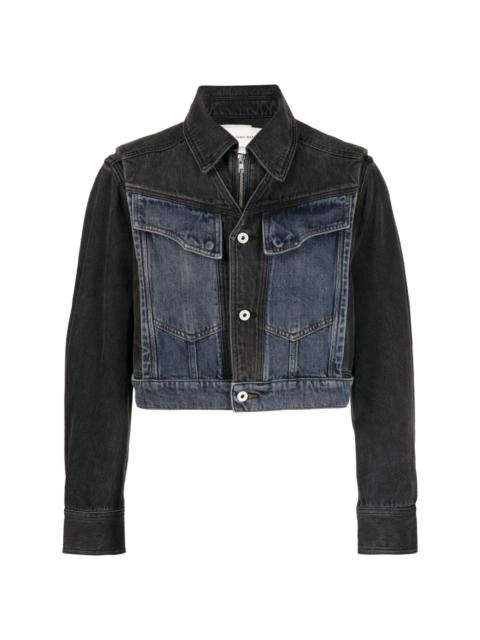 FENG CHEN WANG reversible cropped denim jacket