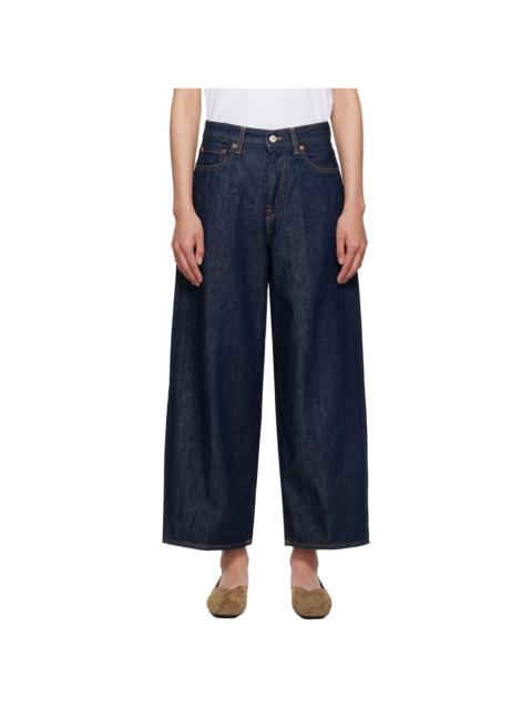 6397 Blue Cropped Roomy Jeans