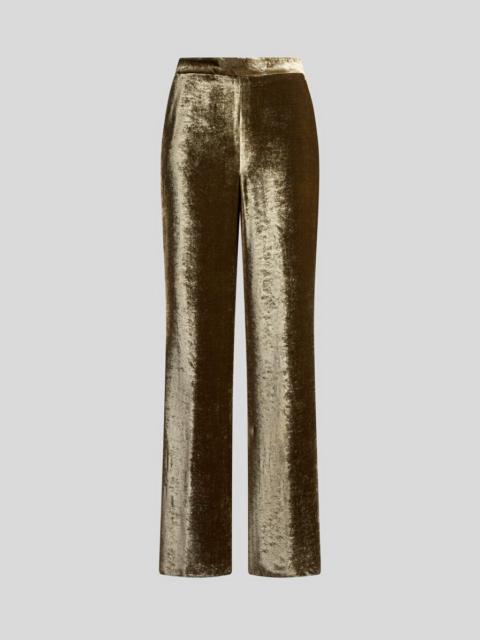 Etro VELVET PALAZZO TROUSERS