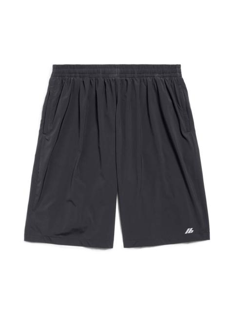 Men's Activewear Stretch Shorts in Black