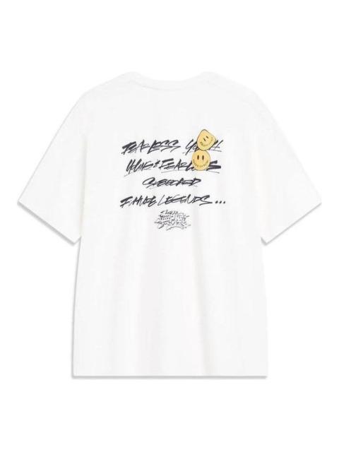Li-Ning Li-Ning x OG_Slick Skateboarding Short Sleeve T-shirt 'Milk White' AHST475-4