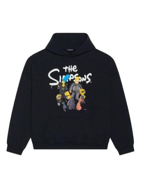 BALENCIAGA Balenciaga x THE SIMPSONS Cotton Hoodie Wide Fit 'Black' 675003TLVG81000