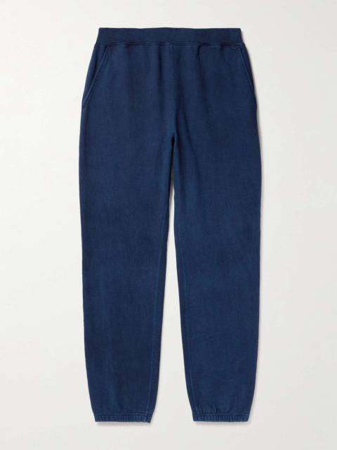 Blue Blue Japan Tapered Indigo-Dyed Cotton-Jersey Sweatpants