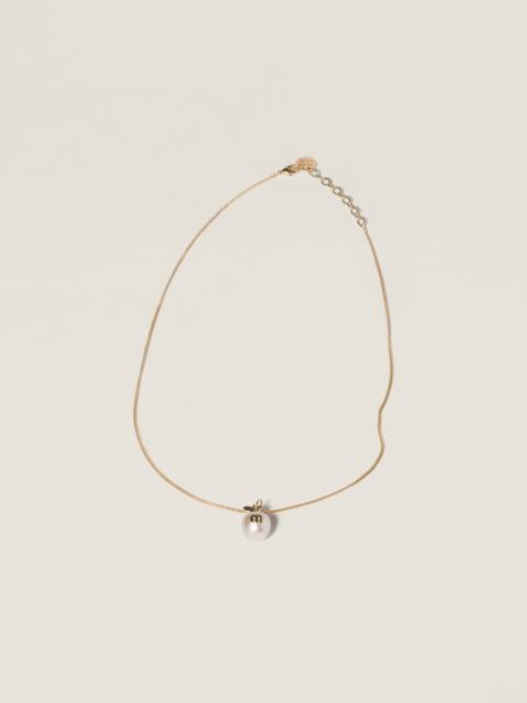 Miu Miu Metal necklace with pendant