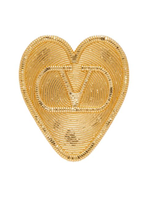 Valentino Fil Perdu Metal Brooch