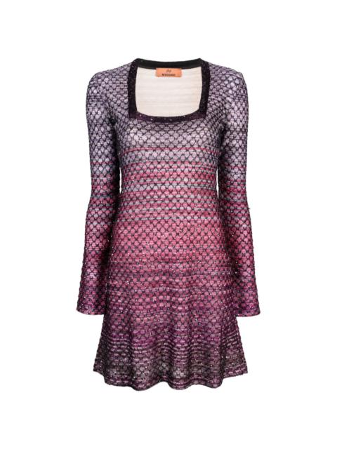 Missoni sequin-embellished gradient-effect minidress